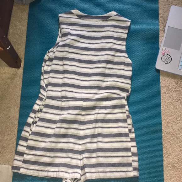 blue and white forever 21 romper - Picture 2 of 2